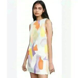 Alice + Olivia Dresses Alice + Olivia Geo Collage Retro Dress SZ 6